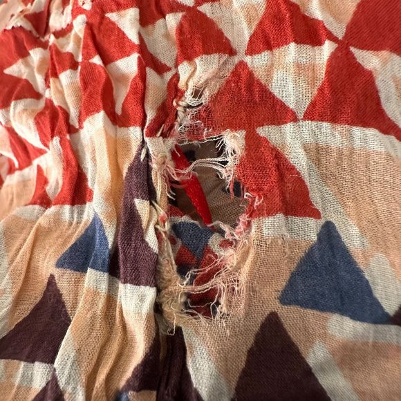 Lucky Brand Top 3X  Geometric Aztec  V Neck  Back Keyhole Boho Hippie RE… - Picture 12 of 12